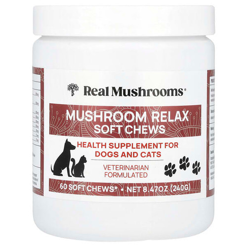 <img alt="Real Mushrooms, Mushroom Relax Soft Chews, 60 Chews" title="Real Mushrooms, Mushroom Relax Soft Chews, 60 Chews,"