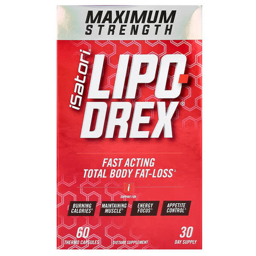 <img alt="Isatori, Lipo-Drex, Maximum Strength, 60 Thermo Capsules" title="Isatori, Lipo-Drex, Maximum Strength, 60 Thermo Capsules,"