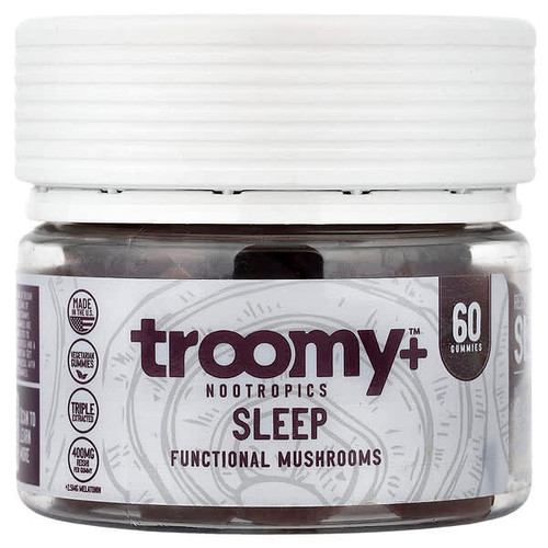 <img alt="Troomy Nootropics, Sleep, Functional Mushrooms Gummies, Black Raspberry, 60 Gummies" title="Troomy Nootropics, Sleep, Functional Mushrooms Gummies, Black Raspberry, 60 Gummies,"