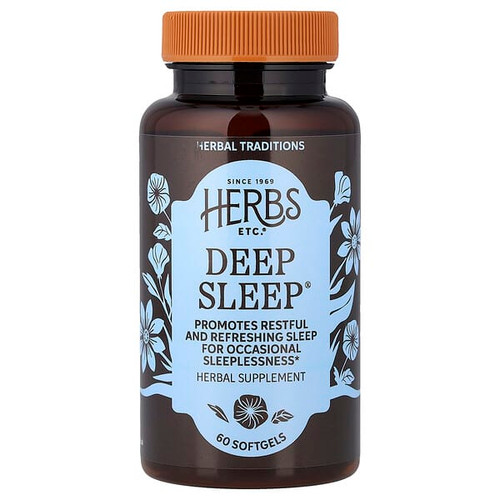 <img alt="Herbs Etc., Deep Sleep, 60 Softgels (400 mg per Softgel)" title="Herbs Etc., Deep Sleep, 60 Softgels (400 mg per Softgel),"