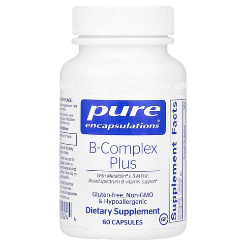 <img alt="Pure Encapsulations, B-Complex Plus, 60 Capsules" title="Pure Encapsulations, B-Complex Plus, 60 Capsules,"