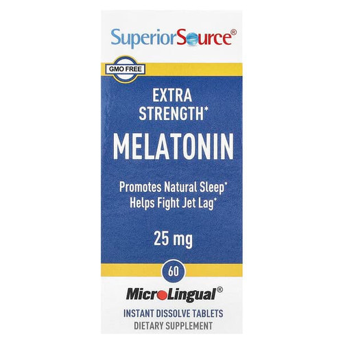 <img alt="Superior Source, Melatonin, 25 mg, 60 MicroLingual Instant Dissolve Tablets" title="Superior Source, Melatonin, 25 mg, 60 MicroLingual Instant Dissolve Tablets,"
