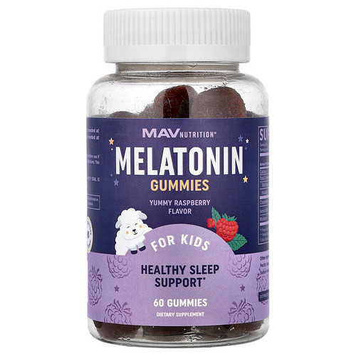 <img alt="MAV Nutrition, Melatonin Gummies, Healthy Sleep Support, For Kids, Yummy Raspberry, 60 Gummies" title="MAV Nutrition, Melatonin Gummies, Healthy Sleep Support, For Kids, Yummy Raspberry, 60 Gummies,"
