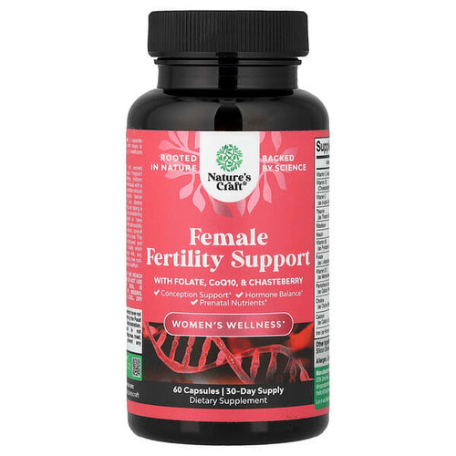 <img alt="Natures Craft, Womens Wellness, Female Fertility Support, 60 Capsules" title="Natures Craft, Womens Wellness, Female Fertility Support, 60 Capsules,"