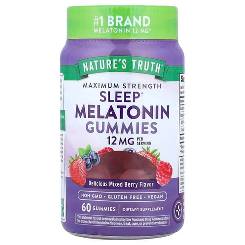 <img alt="Natures Truth, Sleep Melatonin Gummies, Delicious Mixed Berry, 60 Gummies (6 mg per Gummy)" title="Natures Truth, Sleep Melatonin Gummies, Delicious Mixed Berry, 60 Gummies (6 mg per Gummy),"