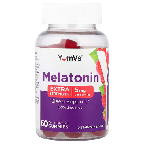 <img alt="YumVs, Melatonin Gummies, Berry, 60 Gummies (2.5 mg per Gummy)" title="YumVs, Melatonin Gummies, Berry, 60 Gummies (2.5 mg per Gummy),"