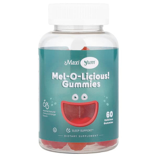 <img alt="Maxi Health, Mel-O-Licious! Gummies, Natural Cherry & Orange, 60 Gummies (1 mg per Gummy)" title="Maxi Health, Mel-O-Licious! Gummies, Natural Cherry & Orange, 60 Gummies (1 mg per Gummy),"