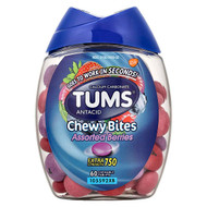 <img alt="Tums, Antacid, Chewy Bites, Assorted Berries, 750 mg, 60 Chewable Tablets" title="Tums, Antacid, Chewy Bites, Assorted Berries, 750 mg, 60 Chewable Tablets,"