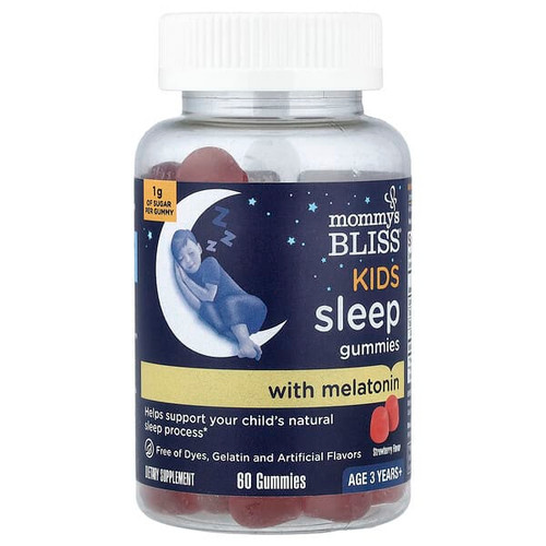 <img alt="Mommys Bliss, Kids, Sleep Gummies with Melatonin, Age 3 Years+, Strawberry, 60 Gummies" title="Mommys Bliss, Kids, Sleep Gummies with Melatonin, Age 3 Years+, Strawberry, 60 Gummies,"