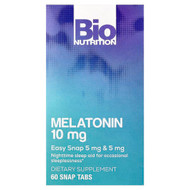 <img alt="Bio Nutrition, Melatonin, 10 mg, 60 Snap Tabs" title="Bio Nutrition, Melatonin, 10 mg, 60 Snap Tabs,"