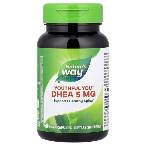 <img alt="Natures Way, Youthful You, DHEA, 5 mg, 60 Vegan Capsules" title="Natures Way, Youthful You, DHEA, 5 mg, 60 Vegan Capsules,"