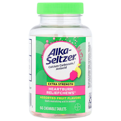 <img alt="Alka-Seltzer, Heartburn Reliefchews, Assorted Fruit, 66 Chewable Tablets (750 mg per Tablet)" title="Alka-Seltzer, Heartburn Reliefchews, Assorted Fruit, 66 Chewable Tablets (750 mg per Tablet),"