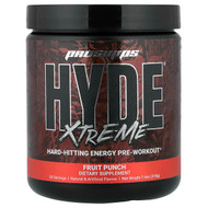 <img alt="ProSupps, Hyde Xtreme, Hard Hitting Energy Pre Workout, Fruit Punch, 7.4 oz (210 g)" title="ProSupps, Hyde Xtreme, Hard Hitting Energy Pre Workout, Fruit Punch, 7.4 oz (210 g),"
