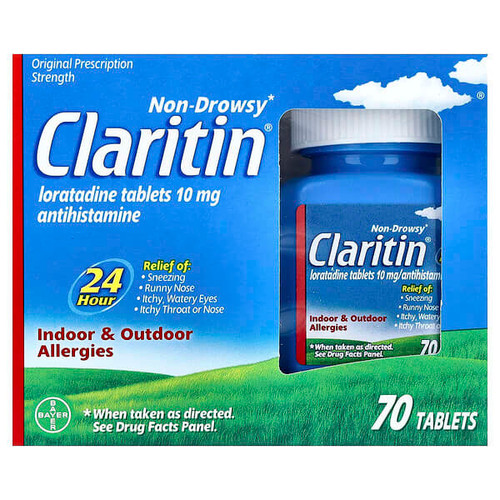 <img alt="Claritin, Non-Drowsy, Loratadine Tablet, 10 mg, 70 Tablets" title="Claritin, Non-Drowsy, Loratadine Tablet, 10 mg, 70 Tablets,"