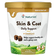 <img alt="NaturVet, Skin & Coat Daily Support + Omegas, For Dogs, 70 Soft Chews, 5.4 oz (154 g)" title="NaturVet, Skin & Coat Daily Support + Omegas, For Dogs, 70 Soft Chews, 5.4 oz (154 g),"