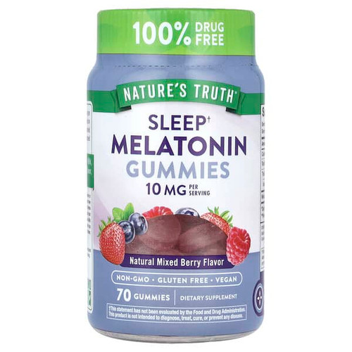 <img alt="Natures Truth, Sleep Melatonin Gummies, Natural Mixed Berry, 70 Gummies (5 mg per Gummy)" title="Natures Truth, Sleep Melatonin Gummies, Natural Mixed Berry, 70 Gummies (5 mg per Gummy),"