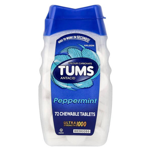 <img alt="Tums, Antacid, Peppermint, 72 Chewable Tablets (1,000 mg per Tablet)" title="Tums, Antacid, Peppermint, 72 Chewable Tablets (1,000 mg per Tablet),"