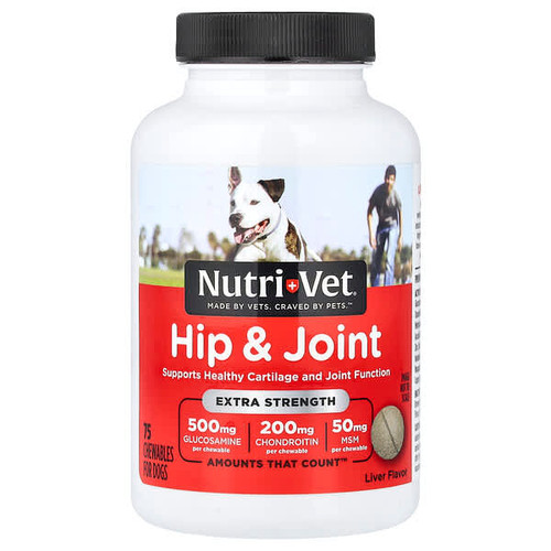 <img alt="Nutri-Vet, Hip & Joint, For Dogs, Liver, 75 Chewables" title="Nutri-Vet, Hip & Joint, For Dogs, Liver, 75 Chewables,"