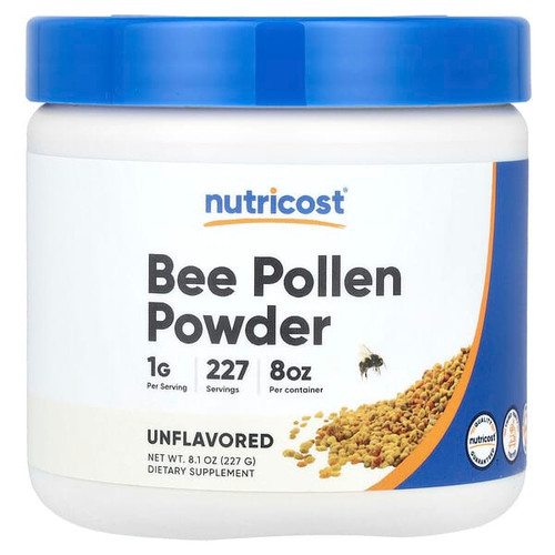 <img alt="Nutricost, Bee Pollen Powder, Unflavored, 8.1 oz (227 g)" title="Nutricost, Bee Pollen Powder, Unflavored, 8.1 oz (227 g),"