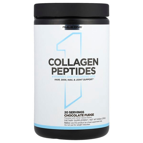 <img alt="Rule One Proteins, Collagen Peptides + Vitamin C and Hyaluronic Acid, Chocolate Fudge, 8.82 oz (250 g)" title="Rule One Proteins, Collagen Peptides + Vitamin C and Hyaluronic Acid, Chocolate Fudge, 8.82 oz (250 g),"