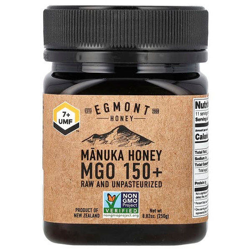 <img alt="Egmont Honey, Manuka Honey, Raw And Unpasteurized, UMF,7+, MGO 150+, 8.82 oz (250 g)" title="Egmont Honey, Manuka Honey, Raw And Unpasteurized, UMF,7+, MGO 150+, 8.82 oz (250 g),"