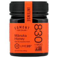 <img alt="Egmont Honey, Manuka Honey, Raw & Unpasteurized, UMF,20+, MGO 830+, 8.8 oz (250 g)" title="Egmont Honey, Manuka Honey, Raw & Unpasteurized, UMF,20+, MGO 830+, 8.8 oz (250 g),"