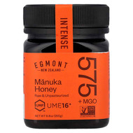 <img alt="Egmont Honey, Manuka Honey, Raw & Unpasteurized, UMF,16+, MGO 575+, 8.8 oz (250 g)" title="Egmont Honey, Manuka Honey, Raw & Unpasteurized, UMF,16+, MGO 575+, 8.8 oz (250 g),"