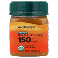 <img alt="Wedderspoon, Organic Raw Manuka Honey, 150+ MGO, 8.8 oz (250 g)" title="Wedderspoon, Organic Raw Manuka Honey, 150+ MGO, 8.8 oz (250 g),"