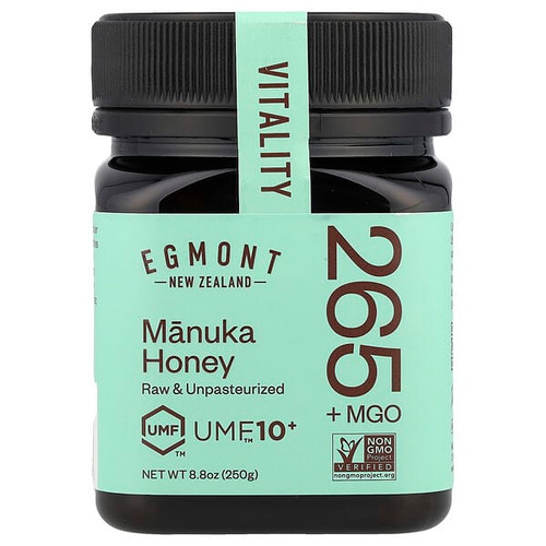 <img alt="Egmont Honey, Manuka Honey, Raw & Unpasteurized, UMF,¢10+, MGO 265+ , 8.8 oz (250 g)" title="Egmont Honey, Manuka Honey, Raw & Unpasteurized, UMF,¢10+, MGO 265+ , 8.8 oz (250 g),"