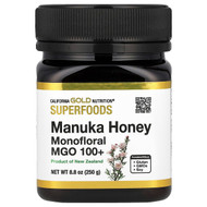 <img alt="California Gold Nutrition, Superfoods, Manuka Honey, Monofloral, MGO 100+, 8.8 oz (250 g)" title="California Gold Nutrition, Superfoods, Manuka Honey, Monofloral, MGO 100+, 8.8 oz (250 g),"