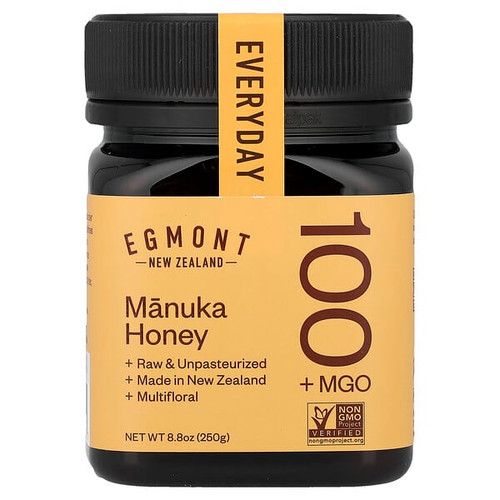 <img alt="Egmont Honey, Manuka Honey, Raw & Unpasteurized, MGO 100+, 8.8 oz (250 g)" title="Egmont Honey, Manuka Honey, Raw & Unpasteurized, MGO 100+, 8.8 oz (250 g),"