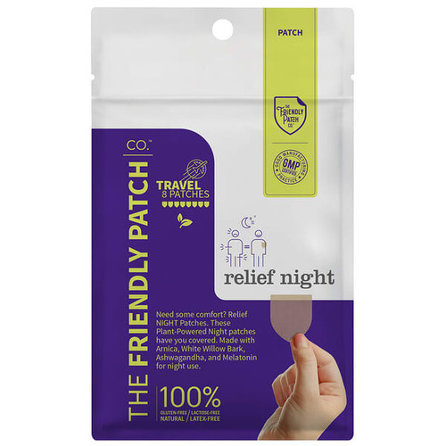 <img alt="The Friendly Patch, Travel Patches, Relief Night, 8 Patches" title="The Friendly Patch, Travel Patches, Relief Night, 8 Patches,"