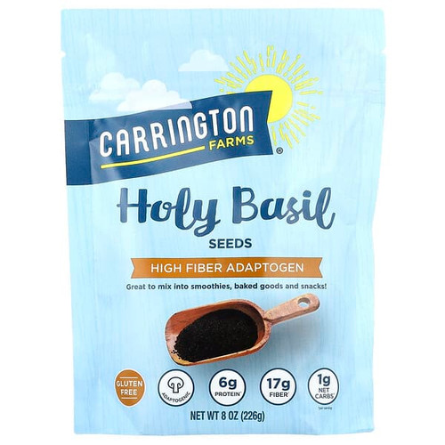 <img alt="Carrington Farms, Holy Basil Seeds, 8 oz (226 g)" title="Carrington Farms, Holy Basil Seeds, 8 oz (226 g),"