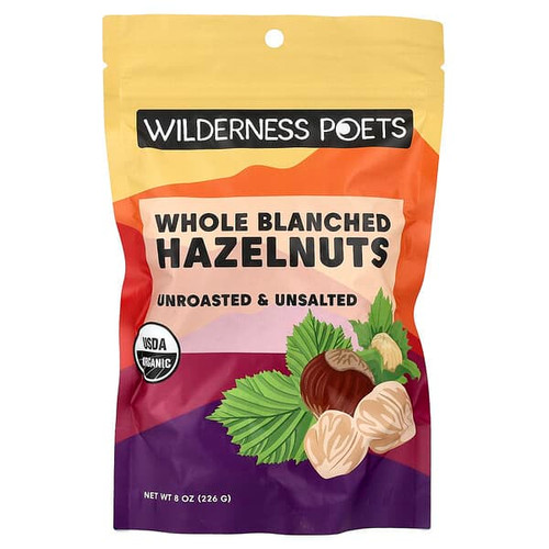 <img alt="Wilderness Poets, Whole Blanched Hazelnuts, Unroasted & Unsalted, 8 oz (226 g)" title="Wilderness Poets, Whole Blanched Hazelnuts, Unroasted & Unsalted, 8 oz (226 g),"