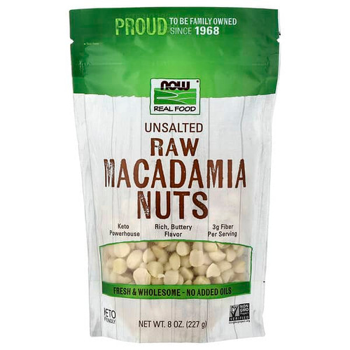 <img alt="NOW Foods, Real Food, Raw Macadamia Nuts, Unsalted, 8 oz (227 g)" title="NOW Foods, Real Food, Raw Macadamia Nuts, Unsalted, 8 oz (227 g),"