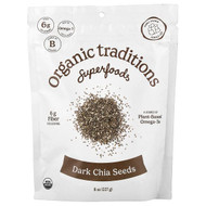 <img alt="Organic Traditions, Superfoods, Dark Chia Seeds, 8 oz (227 g)" title="Organic Traditions, Superfoods, Dark Chia Seeds, 8 oz (227 g),"