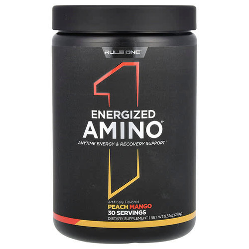 <img alt="Rule One Proteins, Energized Amino, Peach Mango, 9.52 oz (270 g)" title="Rule One Proteins, Energized Amino, Peach Mango, 9.52 oz (270 g),"