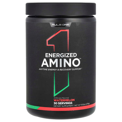 <img alt="Rule One Proteins, Energized Amino, Watermelon, 9.52 oz (270 g)" title="Rule One Proteins, Energized Amino, Watermelon, 9.52 oz (270 g),"