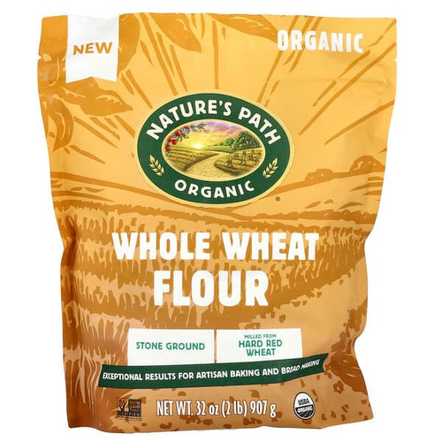 <img alt="Natures Path, Organic Whole Wheat Flour, Stone Ground, 2 lbs (907 g)" title="Natures Path, Organic Whole Wheat Flour, Stone Ground, 2 lbs (907 g),"