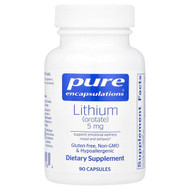 <img alt="Pure Encapsulations, Lithium (Orotate), 5 mg, 90 Capsules" title="Pure Encapsulations, Lithium (Orotate), 5 mg, 90 Capsules,"