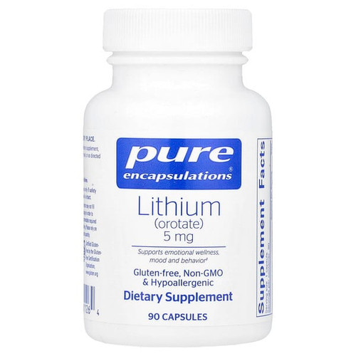 <img alt="Pure Encapsulations, Lithium (Orotate), 5 mg, 90 Capsules" title="Pure Encapsulations, Lithium (Orotate), 5 mg, 90 Capsules,"