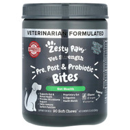 <img alt="Zesty Paws, Vet Strength Pre, Post & Probiotic Bites, For Dogs, All Ages, Chicken and Harvest Vegetable, 90 Soft Chews, 12.6 oz (360 g)" title="Zesty Paws, Vet Strength Pre, Post & Probiotic Bites, For Dogs, All Ages, Chicken and Harvest Vegetable, 90 Soft Chews, 12.6 oz (360 g),"