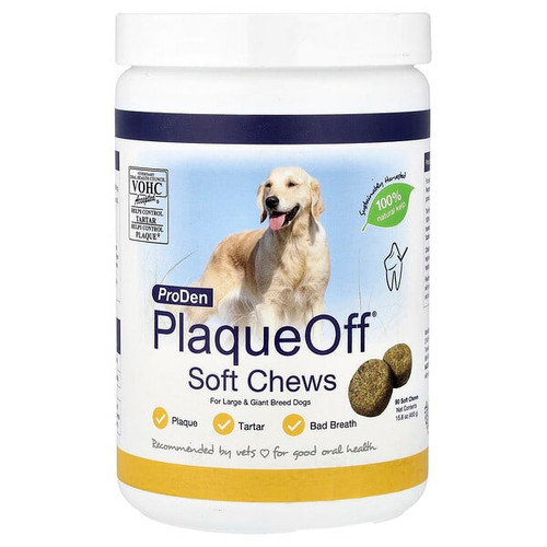 <img alt="ProDen, PlaqueOff Soft Chews, For Large & Giant Breed Dogs, 90 Soft Chews, 15.8 oz (450 g)" title="ProDen, PlaqueOff Soft Chews, For Large & Giant Breed Dogs, 90 Soft Chews, 15.8 oz (450 g),"