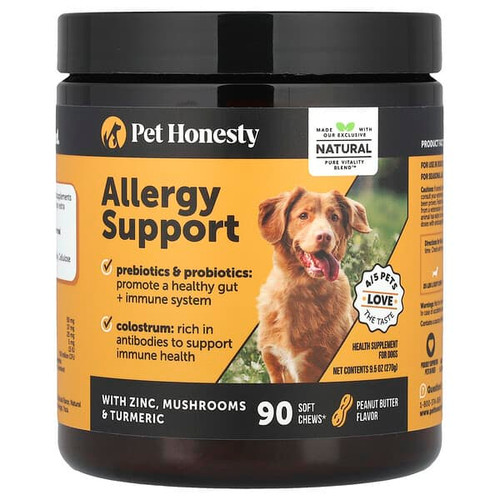 <img alt="Pet Honesty, Allergy Support, For Dogs, Peanut Butter, 90 Soft Chews, 9.5 oz (270 g)" title="Pet Honesty, Allergy Support, For Dogs, Peanut Butter, 90 Soft Chews, 9.5 oz (270 g),"