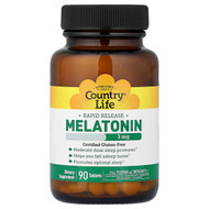 <img alt="Country Life, Melatonin, Rapid Release, 3 mg, 90 Tablets" title="Country Life, Melatonin, Rapid Release, 3 mg, 90 Tablets,"