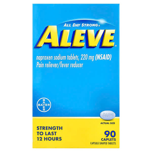 <img alt="Aleve, Naproxen Sodium Tablets, 220 mg, 90 Caplets" title="Aleve, Naproxen Sodium Tablets, 220 mg, 90 Caplets,"