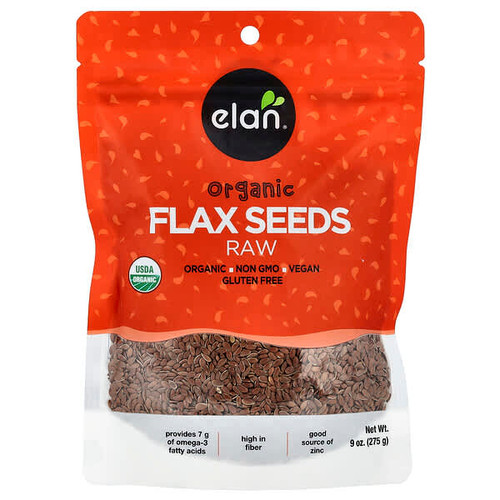 <img alt="Elan, Organic Flax Seeds, Raw, 9 oz (275 g)" title="Elan, Organic Flax Seeds, Raw, 9 oz (275 g),"