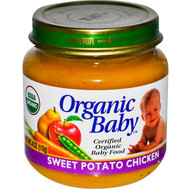 Organic Baby, Certified Organic Baby Food, Sweet Potato Chicken, 4 oz (113 g) (5 PACK)