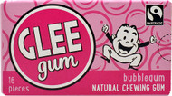 3 PACK of Glee Gum All Natural Chewing Gum Bubble Gum -- 16 Pieces