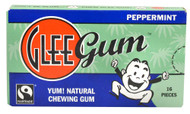 3 PACK of Glee Gum All Natural Chewing Gum Peppermint -- 16 Pieces